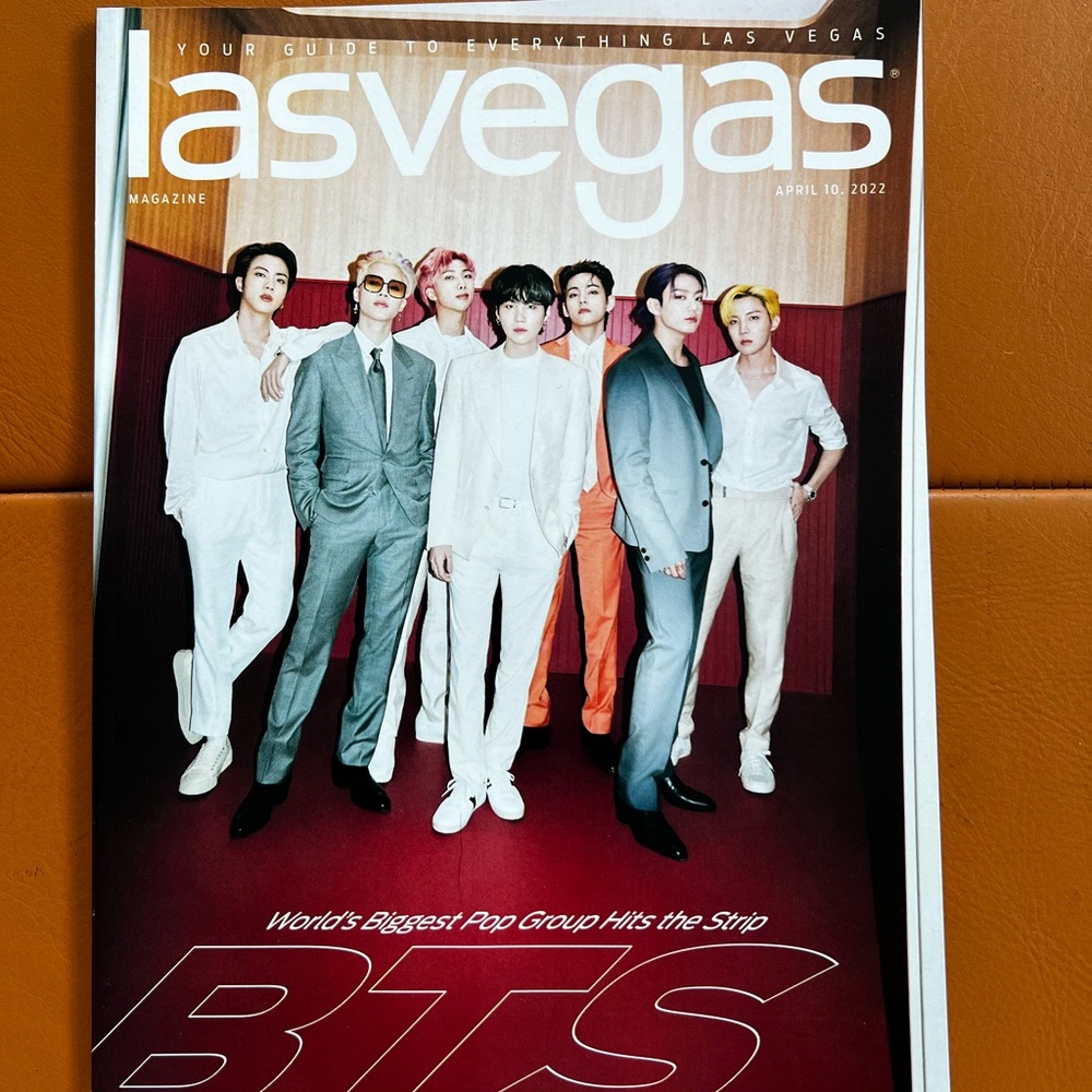 Collectible BTS Las Vegas magazine
